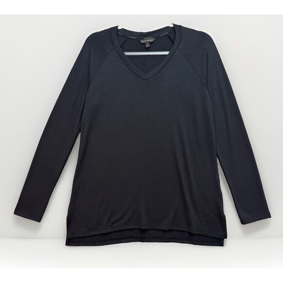 Banana Republic Top Womens Small V-Neck Tunic Elevated Career Work Capsule Basic - Picture 2 of 16